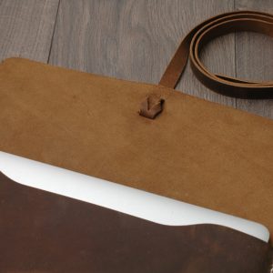 Leather MacBook Case, Genuine Leather Macbook Bag & Laptop Cover / Crazy Brown